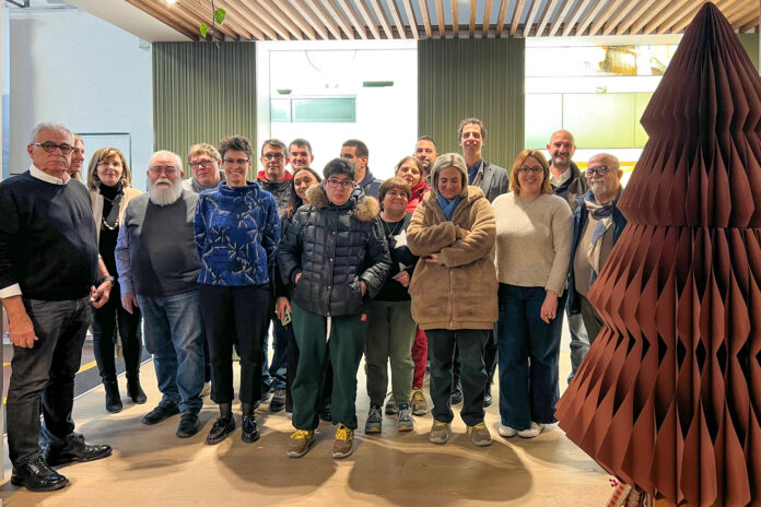 I ragazzi della cooperativa La Pieve in visita alla sede di Ravaioli Legnami