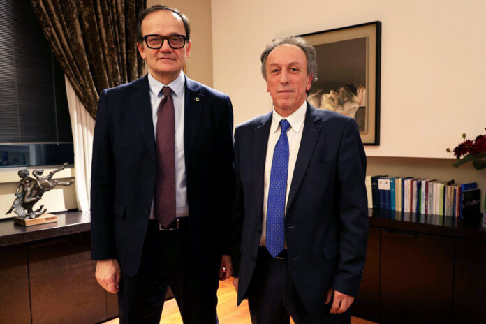 Una foto di Fausto Poggioli, direttore generale insieme a Roberto Romagnoli, presidente